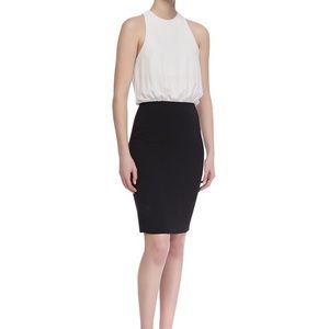 L’AGENCE Black/White Halter Dress